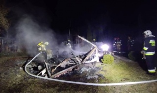 Tragiczny skutek pożaru w Widawie. Strażacy znaleźli zwęglone zwłoki